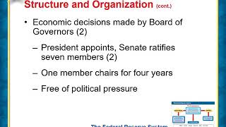 Chapter 24 2 Lesson The Federal Reserve System