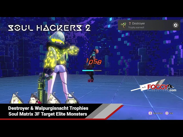 Soul Hackers 2 - Soul Matrix 3F Target Elite Monsters (Destroyer &  Walpurgisnacht Trophies) 