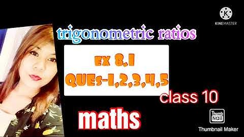 class 10 / introduction to trigonometry / Ex 8.1 QST. 1,2,3,4,5
