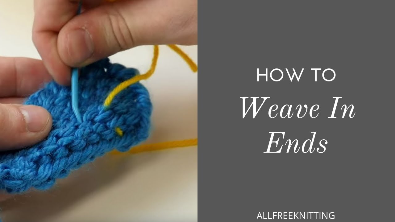 How To Weave In Ends Without A Tapestry Needle — With Wool