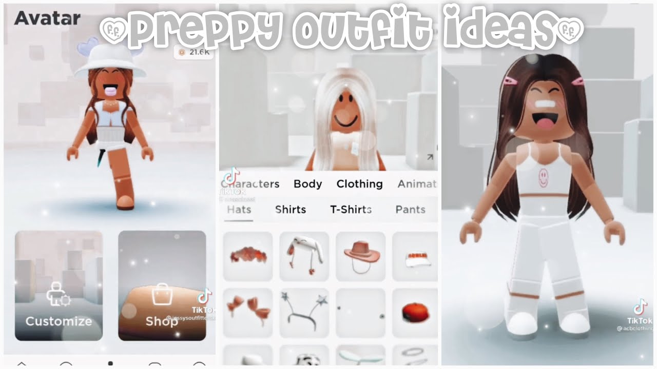 Preppy Roblox outfit ideas! 🌴💗 TikTok compilation 