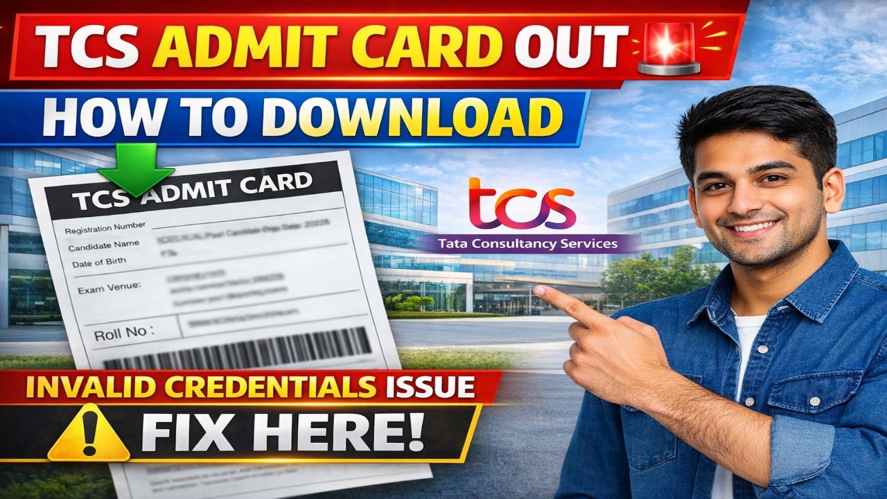 TCS NQT Admit Card Download 2026 | Step-by-Step Process | TCS Admit ...