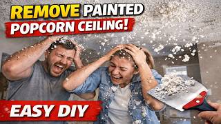 How to Remove Painted Popcorn Ceiling Without Destroying Your Drywall