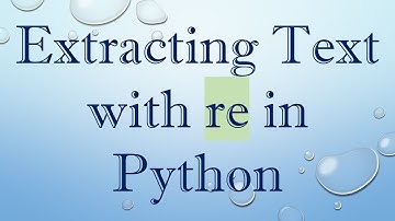 Extracting Text with re in Python