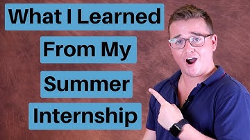 What I learned From My Summer Accounting Internship (5 Things)
