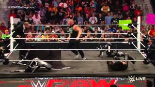 WWE World Heavyweight Championship Contract Signing for WWE Battleground  Raw, July 13, 2015