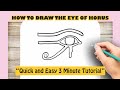 How to draw the eye of horus step by step