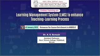 Online Training: Day 3: Resources for Course Enrichment in MOODLE