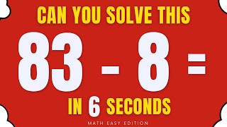 Math Speed Test! - Quiz Subtraction 2 (Double) Digit Number : Level Easy #2 screenshot 4
