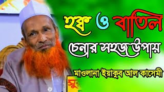 হক্ব ও বাতিল চেনার সহজ উপায় মাওলানা ইয়াকুব আল কাসেমী সাহেব maulana iakub al kasemi saheb. was 2023.