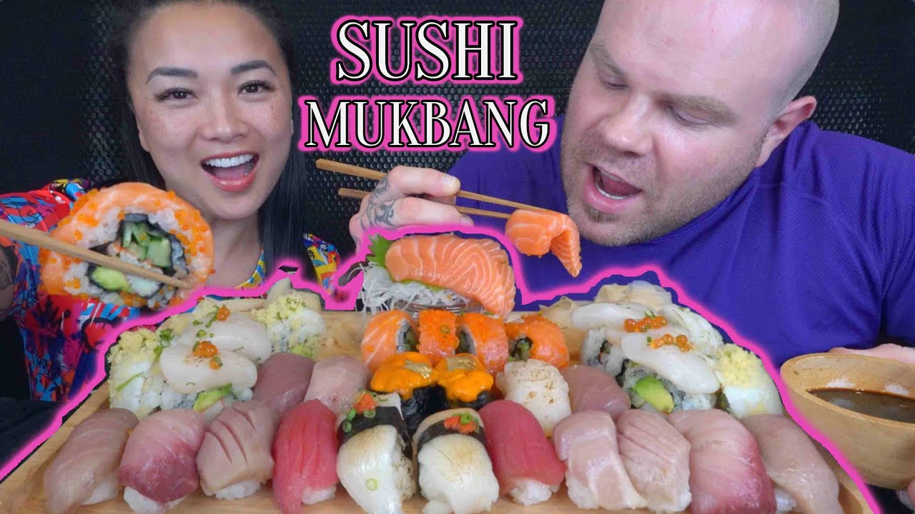 SUSHI MUKBANG WITH DOUBLE-A *LETS EAT | SASVlogs