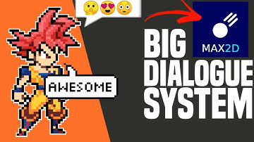 How to make Big Dialogues In Game Max2d tutorial ♥️