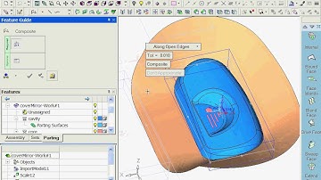 CIMATRON E6 0   16 Step4i Trim the parting faces