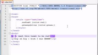 XHTML and CSS Tutorial   30   Styling Using Classes
