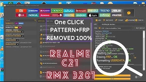 Realme C21 | RMX3201 Pattern+ FRP Unlock One-Click with UnlockTool 2023