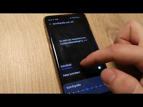 Video: Wie ändere ich die Textgröße auf meinem Samsung Galaxy s10?