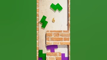 Tetris Digital Clock Number 6 Down to Zero Challenge - Softbody Simulation V27