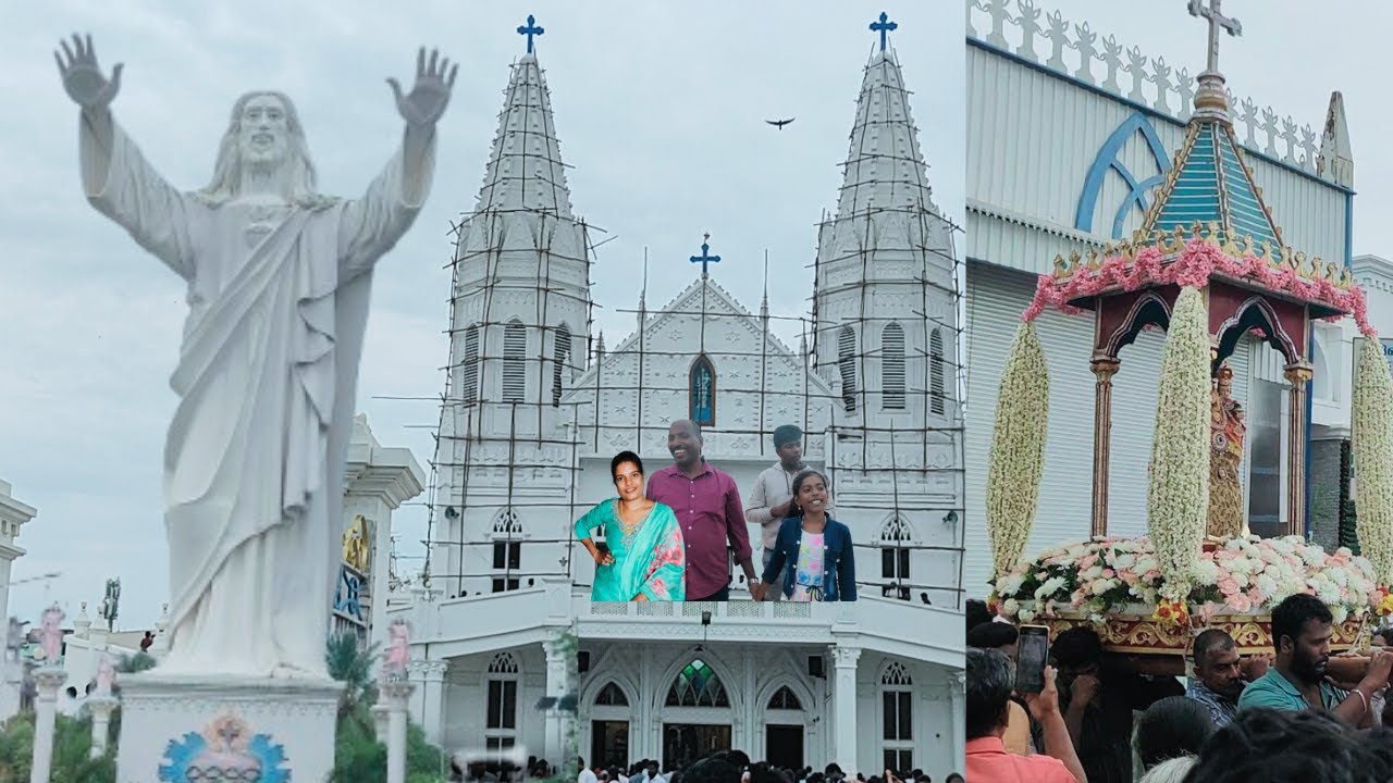 வேளாங்கண்ணியில்⛪செம கூட்டம் ரூம் கிடைக்கவே இல்லை/Velankanni vlog/Velankannifestival#cherilcherbivlog