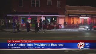 Car crashes into Providence business