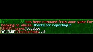 Hypixel &quot;Moderator&quot; caught HACKING in Bedwars
