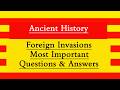 Foreign Invasions MCQs l MCQs on Foreign Invasions