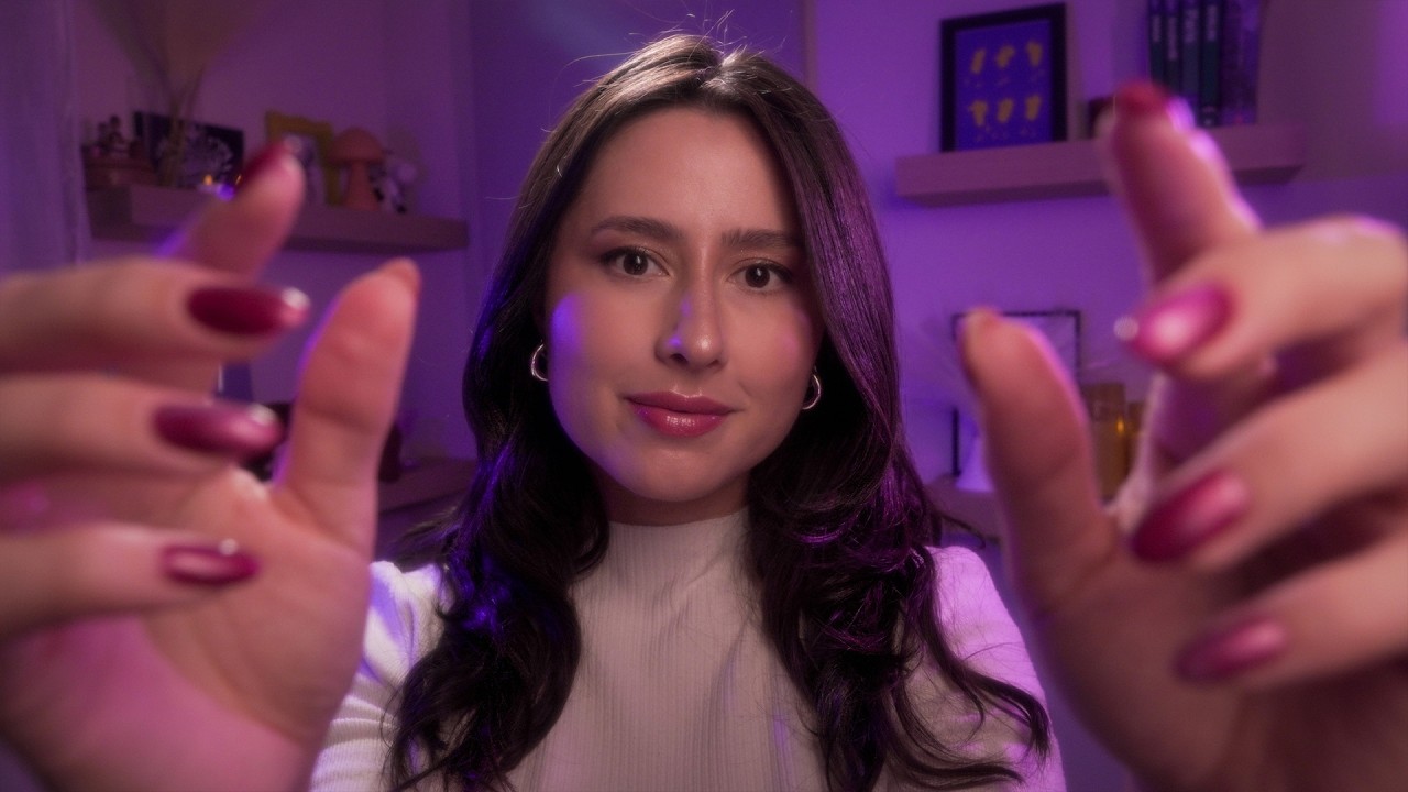ASMR Hand Movements for Bedtime 🌙 Face Touching & Deep Relaxation
