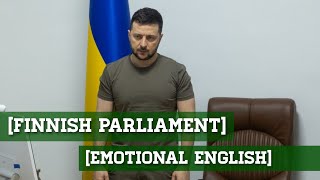 President Zelensky addresses Finnish parliament | Isolate all Russian banks | 08.04.2022