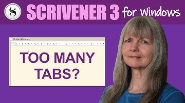 Scrivener 3 for Windows: Quick Tab Removal