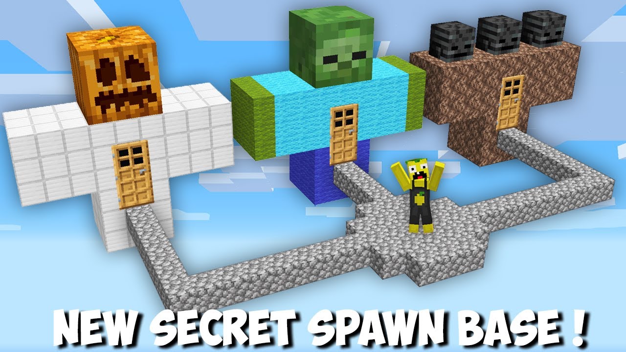 Which secret BASE INSIDE MOB SPAWN SHOULD I CHOOSE in Minecraft ? NEW ...