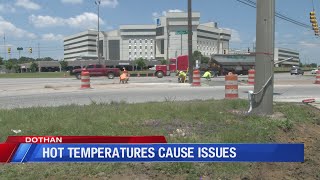 Hot Temperatures causing issues for construction workers