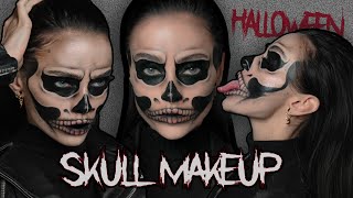 Halloween Tutorial Skull Makeup