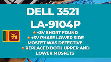 DELL 3521 | LA-9104P | NO POWER | DEFECTIVE MOSFET