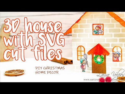 Download Handmade Christmas Home Decor Scrabook Com Little Houses Svg Files And Waffle Flower Cookie Time Youtube PSD Mockup Templates
