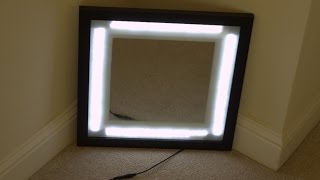 Step By Step: Led Vanity Mirror In A Picture Frame With Dimmer ( Diy )