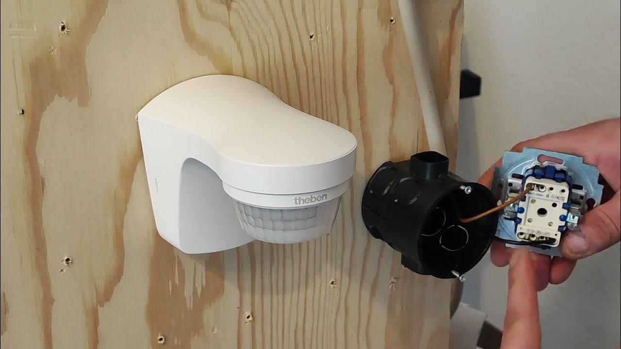 Bewegungsmelder mit Schalter für Dauerlicht Anschließen ! ElektroL YouTube