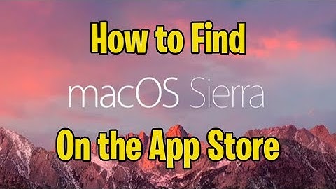 How to Find Mac OS X Sierra in the App Store when you can only see Mojave