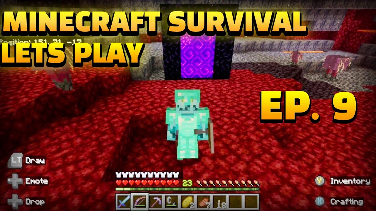 I WENT TO THE NETHER! Minecraft Survival Let's Play EP. 9 - YouTube
