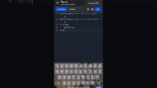 Python program to calculate and display the difference of two inputted numbers #python #programming