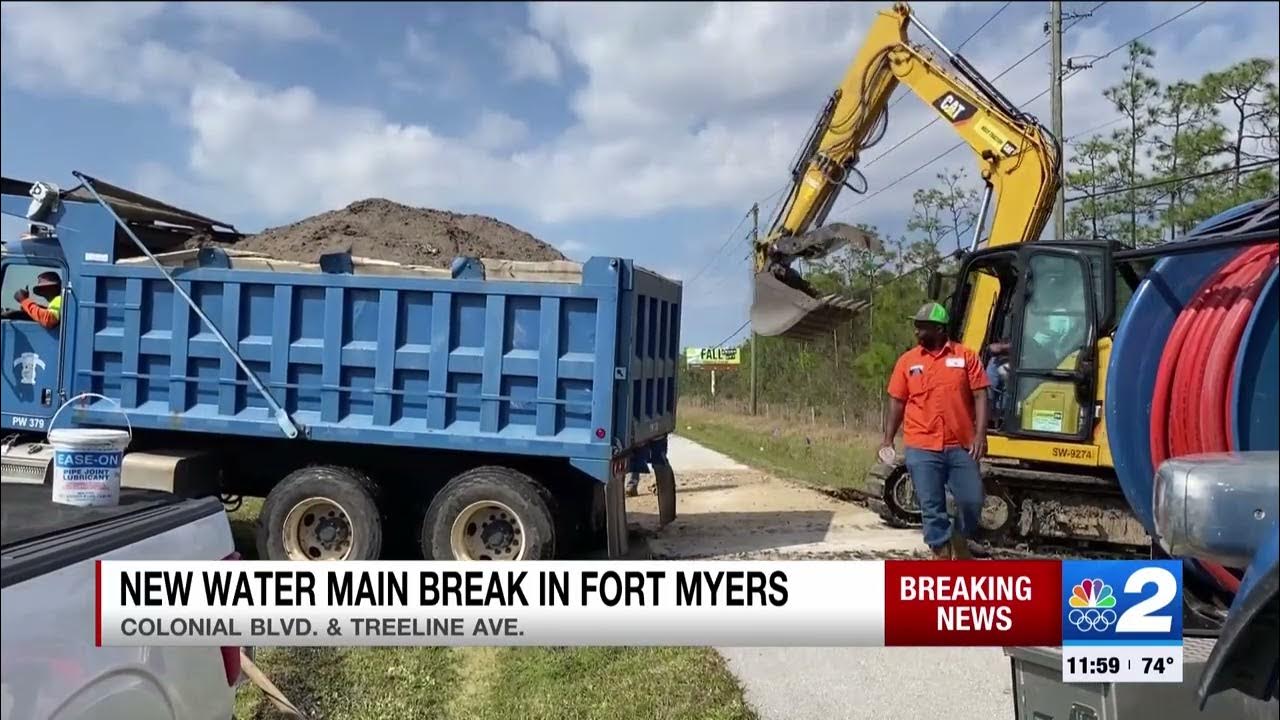 Fort Myers boilwater notice expanded after new water main break on Colonial Boulevard YouTube