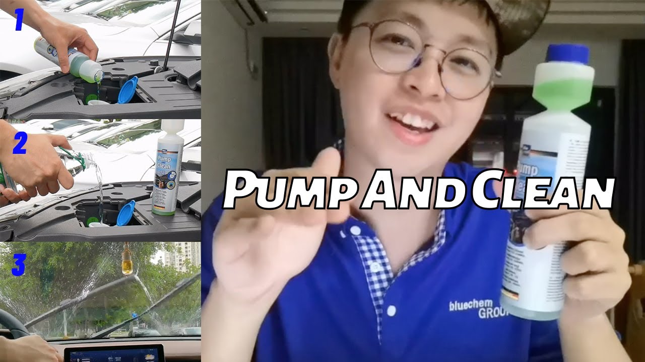 windshield cleaner concentrated - bluechem pump and clean - bluechemGROUP additives & car care