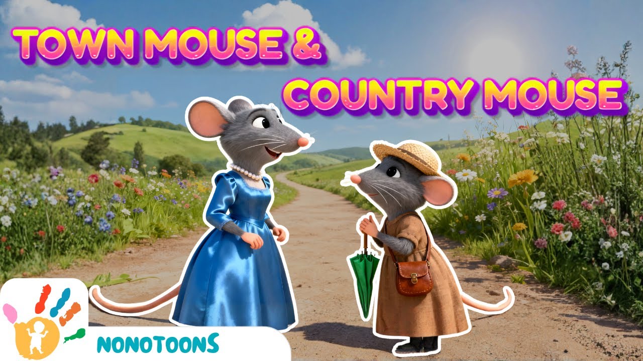 🐭 The Town Mouse & The Country Mouse | Moral Stories for Kids | Classic Aesop’s Fable📚