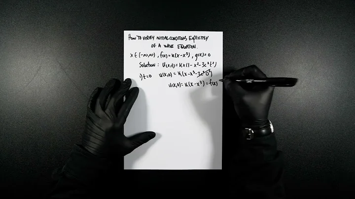 How to Verify Initial Conditions (explicitly) of a Wave Equation's Solution