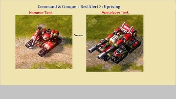 C&C Red Alert 3 - hammer tank vs apocalypse tank