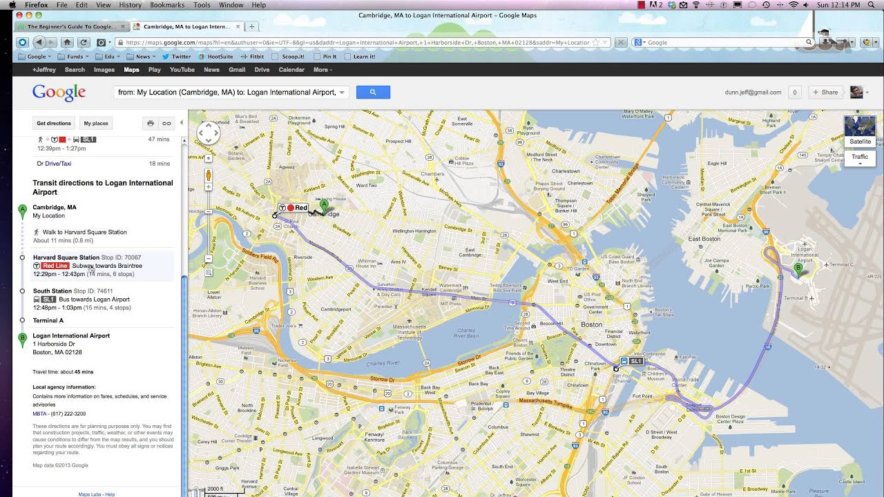 Get Directions With Public Transit on Google - YouTube
