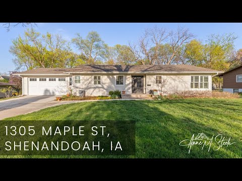 1305 Maple St, Shenandoah, IA home video tour