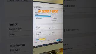 HP ScanjetPro N4000setting options #hp#hpscanjetpro#hpscanner#hpscanjet#viral #viralvideo #scanner