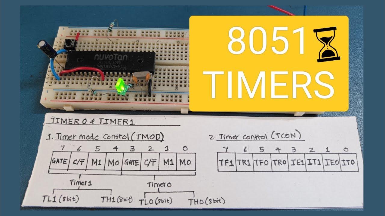 Timer/Counter in W78E052D | Part 1 - Timer 0 & 1 | (8051 Tutorial No.4. ...