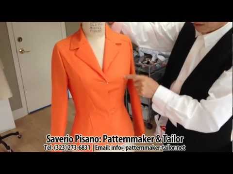 Making Womens Jacket With Darts by Los Angeles Patternmaker Pisano