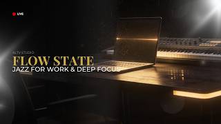 Flow State Jazz for Work & Deep Focus | Neon Night Desk screenshot 1