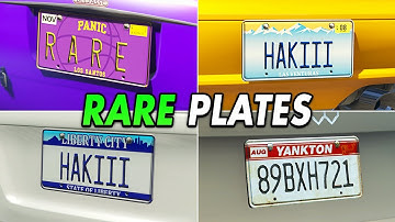 Most RARE GTA Online License Plates & How To Get Them!